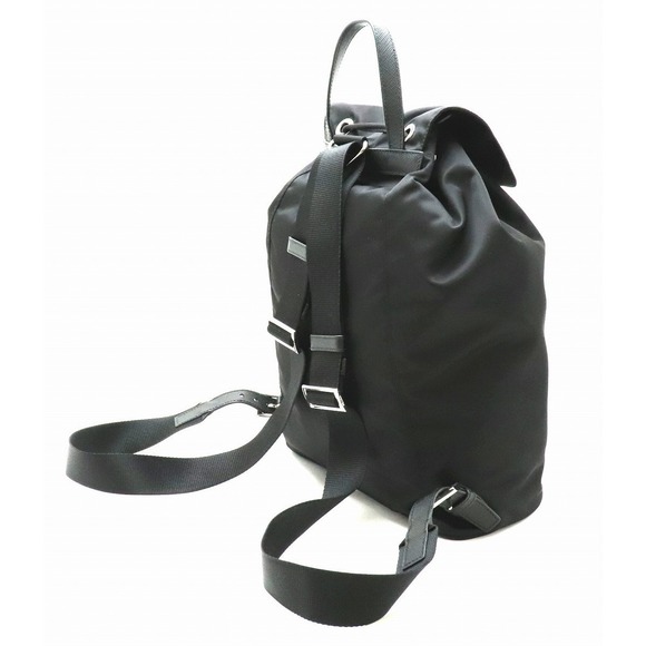 Prada Nylon Leather Black Backpack - Picture 1 of 9